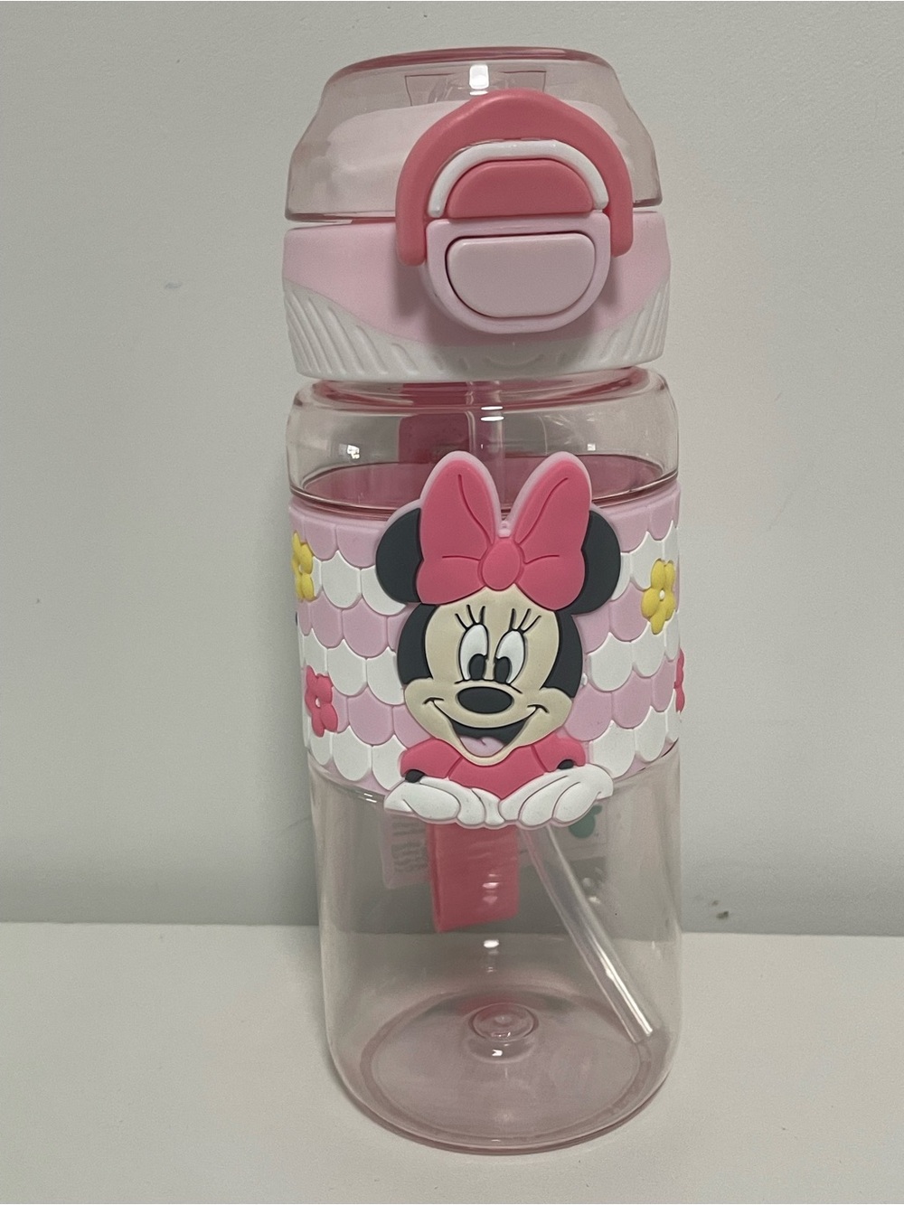 Disney Minnie Mouse Pink and Yellow Kids Water Bottle